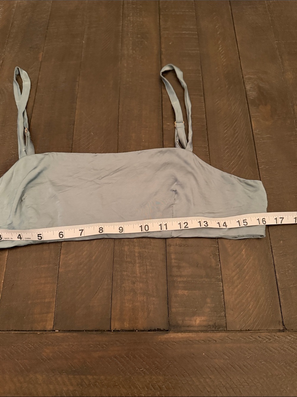 Anthropologie Sage Green Pleated Bralette - Picture 4 of 7